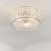 Belfont Bathroom Flush Ceiling Light - Chrome