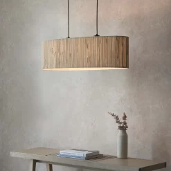 Caen Linear Pendant Ceiling Light - Natural -Furniture Series Store 14301798 1245038439771427