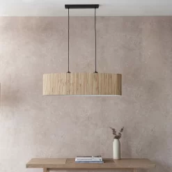 Caen Linear Pendant Ceiling Light - Natural -Furniture Series Store 14301798 1485038439815842