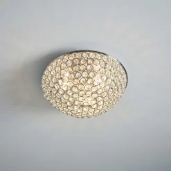 Daless Bathroom Flush Ceiling Light - Chrome Effect -Furniture Series Store 14301802 1305038440227898