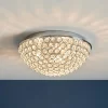 Daless Bathroom Flush Ceiling Light - Chrome Effect -Furniture Series Store 14301802 1795038440048201