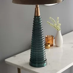 Fearn Table Lamp - Teal -Furniture Series Store 14301809 3395038437991071