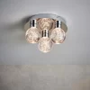 Leoch Bathroom Flush Ceiling Light - Chrome Effect -Furniture Series Store 14301817 1325038438905081