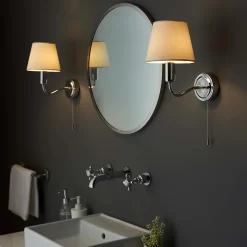 Naim Bathroom Wall Light - Chrome Effect -Furniture Series Store 14301819 6905038437877692