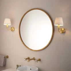 Naim Bathroom Wall Light - Brass Effect -Furniture Series Store 14301821 1925038439486052