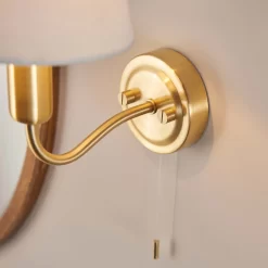 Naim Bathroom Wall Light - Brass Effect -Furniture Series Store 14301821 2615038439712534