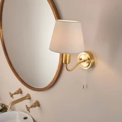 Naim Bathroom Wall Light - Brass Effect -Furniture Series Store 14301821 3235038439388969