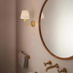 Naim Bathroom Wall Light - Brass Effect -Furniture Series Store 14301821 6405038439584884