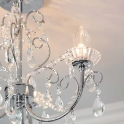 Shanzie Semi Flush Bathroom Chandelier Light - Chrome Effect 15 Shanzie Semi Flush Bathroom Chandelier Light - Chrome Effect -Furniture Series Store 14301829 1175038439673321