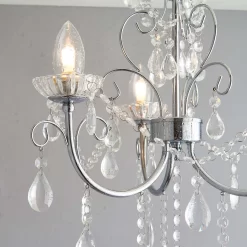 Shanzie Semi Flush Bathroom Chandelier Light - Chrome Effect 17 Shanzie Semi Flush Bathroom Chandelier Light - Chrome Effect -Furniture Series Store 14301829 1285038439791740