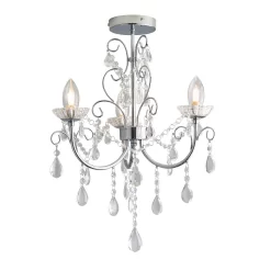 Shanzie Semi Flush Bathroom Chandelier Light - Chrome Effect 12 Shanzie Semi Flush Bathroom Chandelier Light - Chrome Effect -Furniture Series Store 14301829 2505038439484729