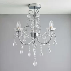 Shanzie Semi Flush Bathroom Chandelier Light - Chrome Effect 14 Shanzie Semi Flush Bathroom Chandelier Light - Chrome Effect -Furniture Series Store 14301829 7285038439594937