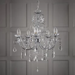 Shanzie Pendant Bathroom Ceiling Light - Chrome Effect -Furniture Series Store 14301830 1355038492919715