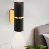 Eglo Passa Wall Light Round - Black & Gold -Furniture Series Store 14302977 3505038224078417