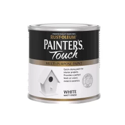 Rust-Oleum Painters Touch White Paint Matt - 250ml -Furniture Series Store 14606441 1605053507137531