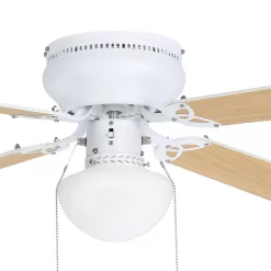 Eglo Cagliari Ceiling Fan With Light - Matt White -Furniture Series Store 14742120 1825052700451901