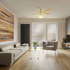 Eglo Fortaleza Ceiling Fan With Light - Bronze & Wood -Furniture Series Store 14742122 8665052700493295